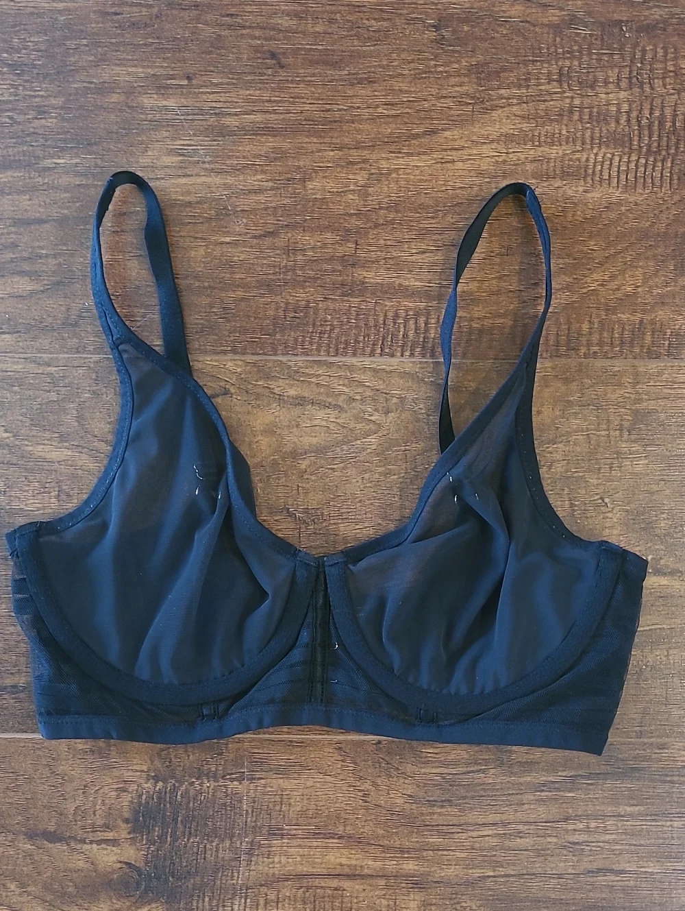 Victoria Secret Black Sheer Underwire Bra - Women Intimates Size S